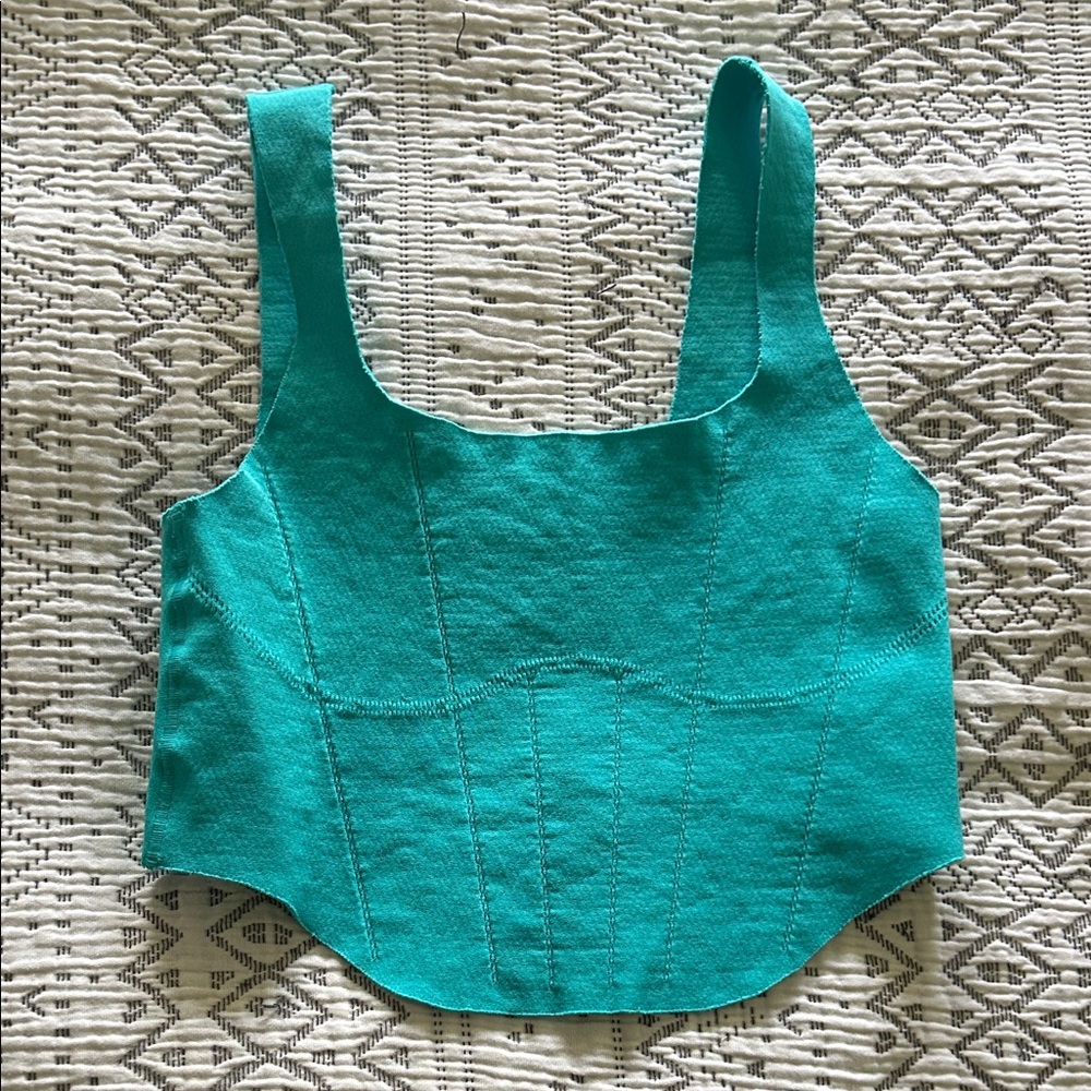Free People Turquoise Tank Top
